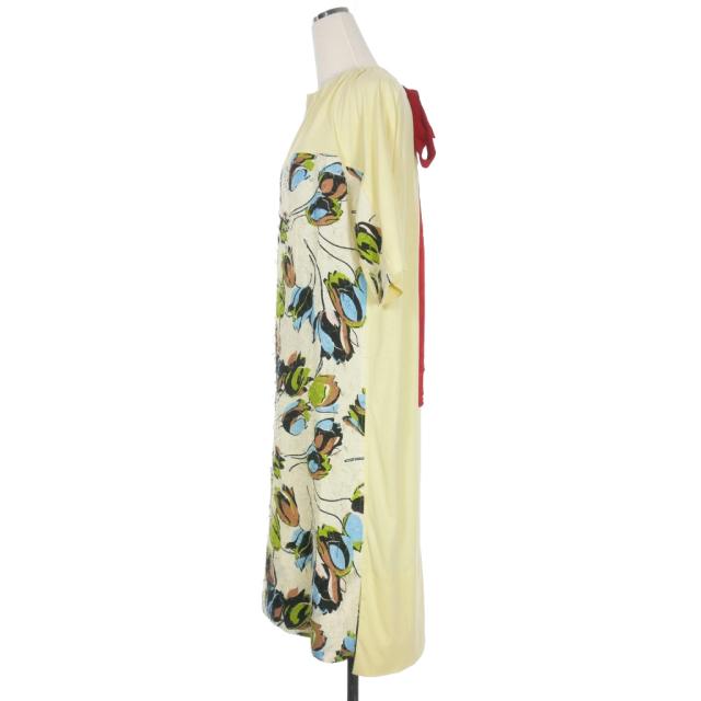 【中古】未使用品 マルニ MARNI 21AW フラワープリント ロングワンピース ドレス 36 イエロー ABJE0725Q0 国内正規_2