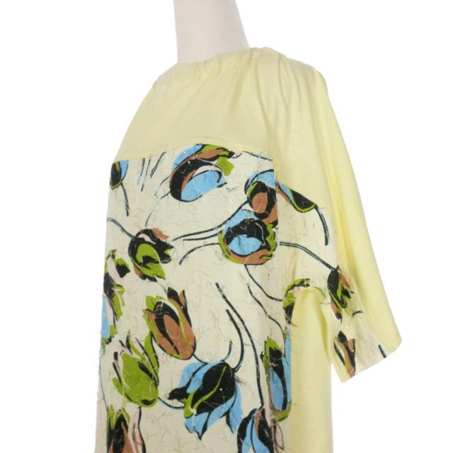 【中古】未使用品 マルニ MARNI 21AW フラワープリント ロングワンピース ドレス 36 イエロー ABJE0725Q0 国内正規_3
