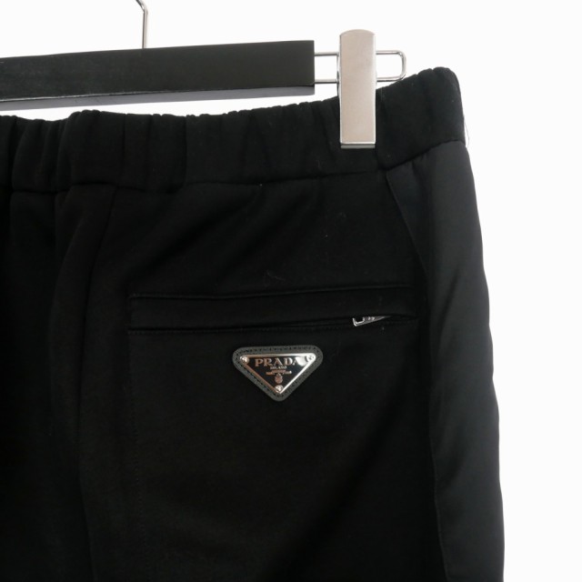 中古】プラダ PRADA 22AW Track-pants With Decorative Stripes ライン