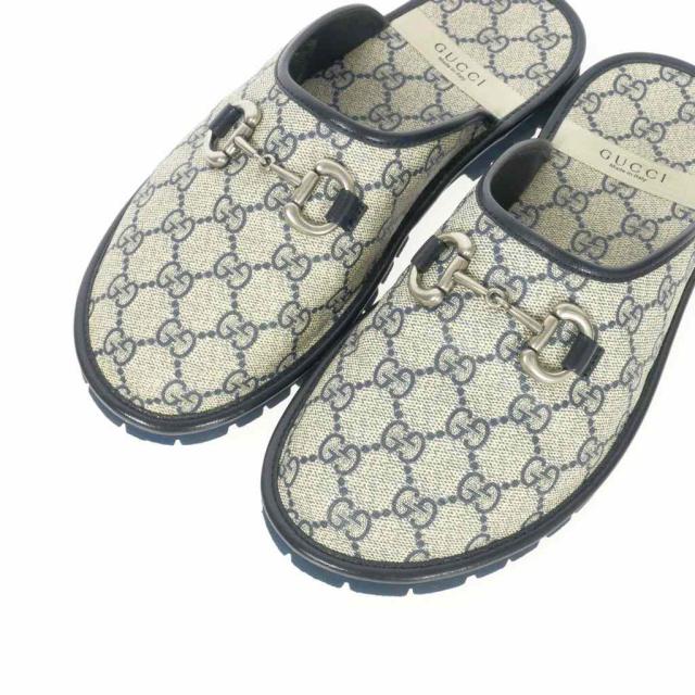 中古】グッチ GUCCI GGスプリーム ホースビット スリッパ ローファー