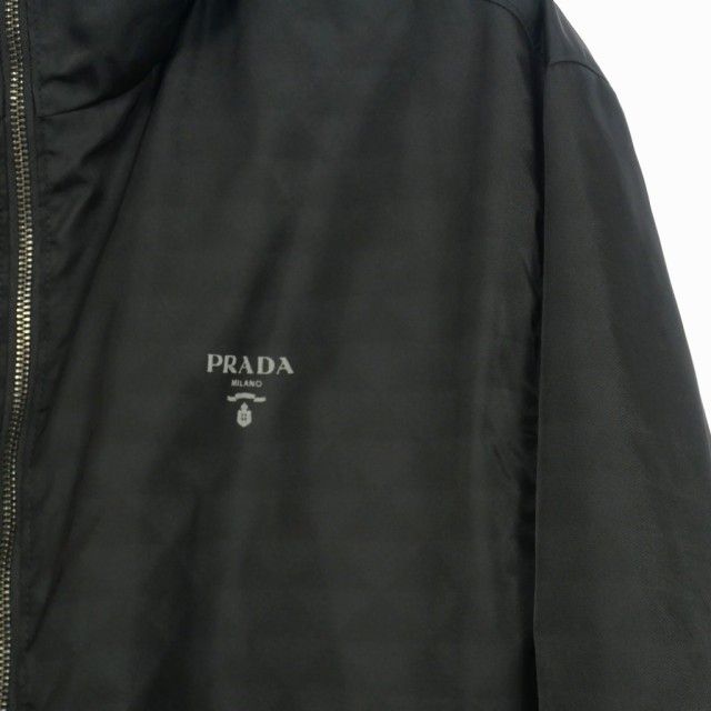 中古】プラダ PRADA 22AW RE-NYLON フーデッド ロングコート ...