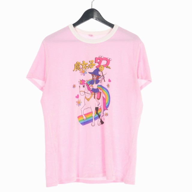 中古】ダブレット doublet 21AW アニメ キャラクター ベロア Tシャツ ...