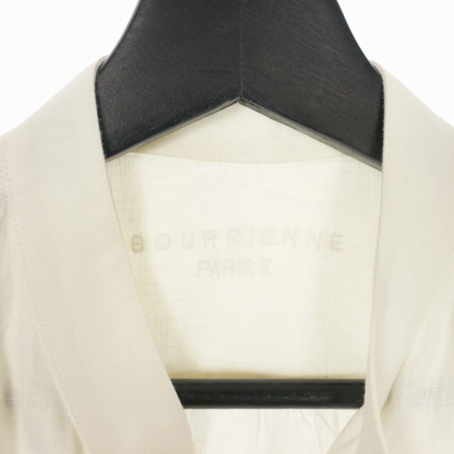 中古】ブリエンヌ パリ ディス Bourrienne Paris X ノーカラー リネン