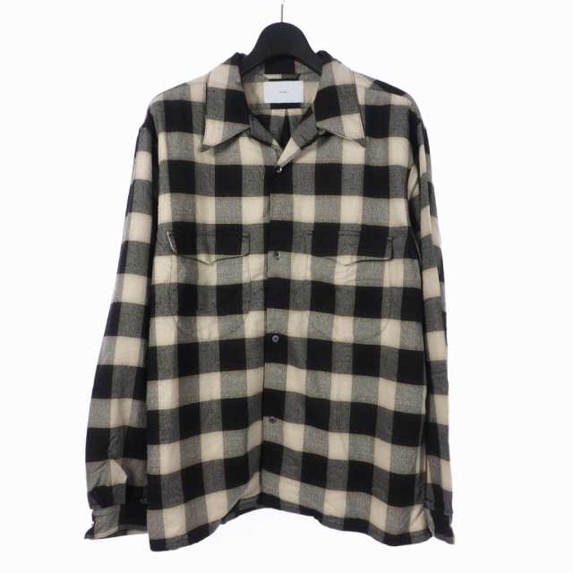 中古】シュガーヒル SUGARHILL 23SS OMBRE PLAID OPEN COLLAR BLOUSE