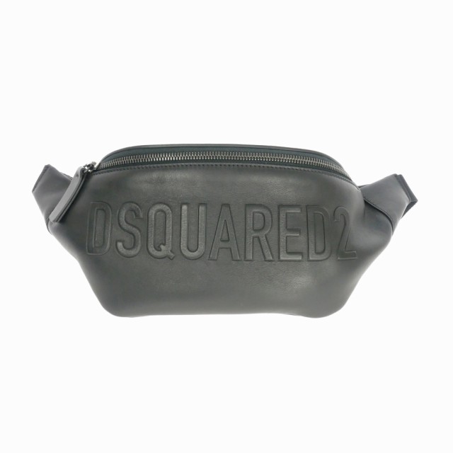 中古】未使用品 ディースクエアード DSQUARED2 23SS レザー ロゴ