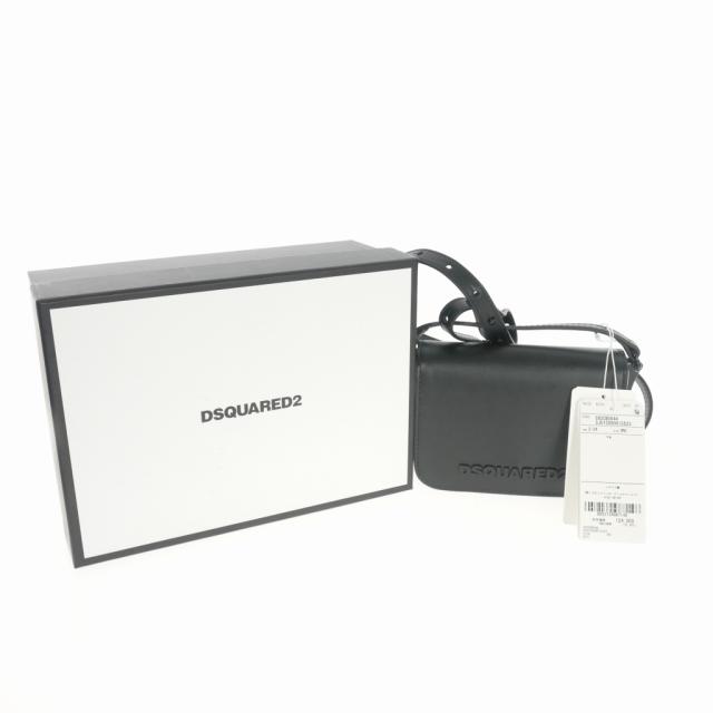 中古】ディースクエアード DSQUARED2 23SS ミニ ロゴ クロス レザー