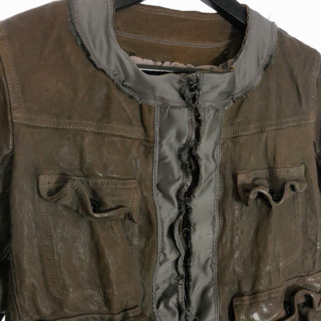 old Neil Barrett バッファローレザー ベスト 水牛 名作 ジレ