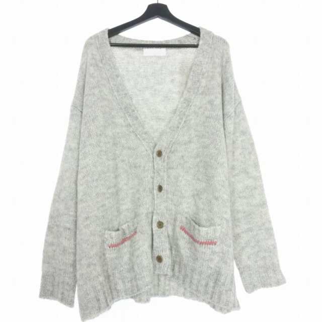 中古】未使用品 ネオンサイン NEON SIGN Ne QUILTED MOHAIR CARDIGAN ...