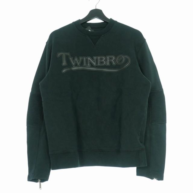 【中古】ディースクエアード DSQUARED2 20SS ラバーロゴスウェット トレーナー 袖ジップ M ブラック 黒 S74GU0411の通販は