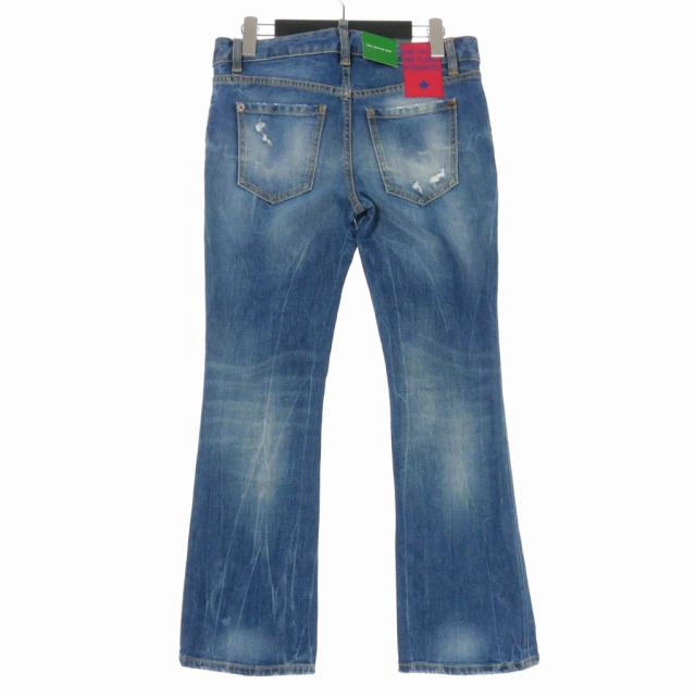 【美品】ディースクエアード　デニムパンツ　2022SS　22SS　ダメージ加工 DSQUARED2 ディースクエアード 22SS SKATER JEAN ペイント
