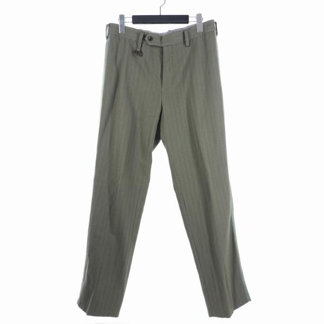 【中古】ソウシオオツキ SOSHIOTSUKI 22AW SIDE STRIPE SLIM PANTS サイドライン スラックス パンツ 46 グレー