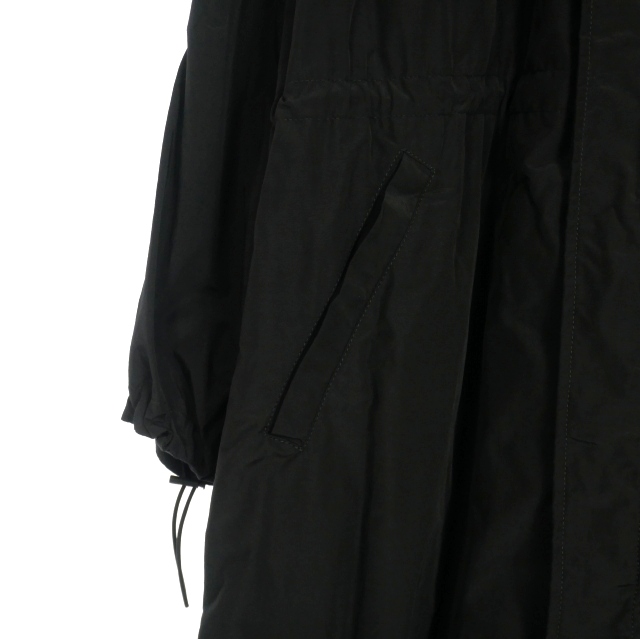 【中古】未使用品 44 LABEL GROUP フーデッド ナイロンロングコート ジャケット 48 黒 ブラック 51100 国内正規 中古】未使用品 44 LABEL GROUP フーデッド ナイロンロングコート
