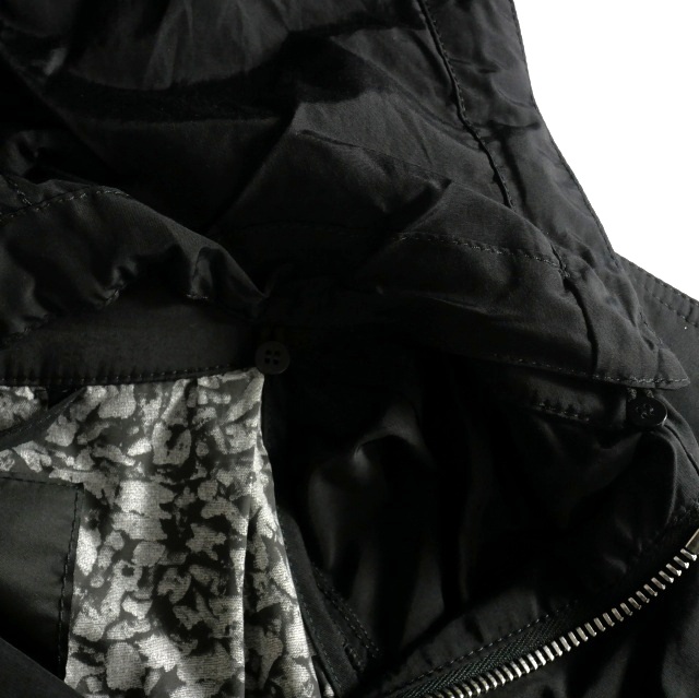 中古】未使用品 44 LABEL GROUP フーデッド ナイロンロングコート