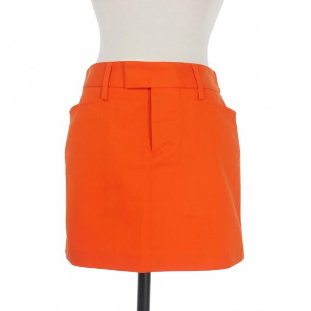 【中古】ディースクエアード DSQUARED2 21SS コットン ミニスカート ボトムス 40 オレンジ S72MA0841 国内正規