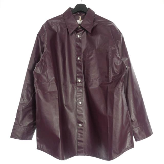 【中古】未使用品 オーエーエムシー OAMC 24SS TOWER SHIRTS タワーシャツ 長袖 M AMARONE ワインレッド 24E28OAU64