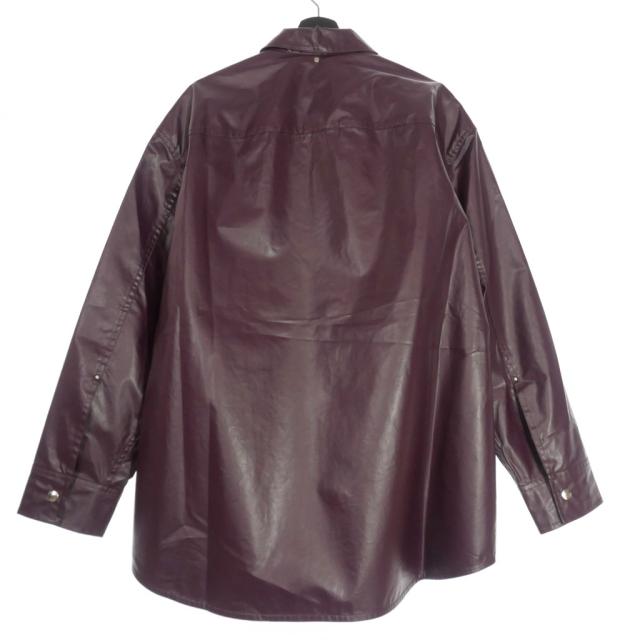 【中古】未使用品 オーエーエムシー OAMC 24SS TOWER SHIRTS タワーシャツ 長袖 M AMARONE ワインレッド 24E28OAU64_1