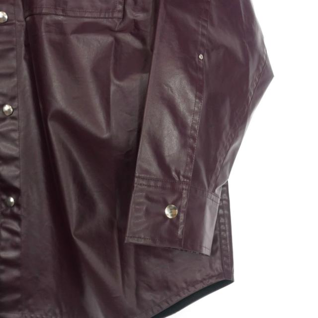 【中古】未使用品 オーエーエムシー OAMC 24SS TOWER SHIRTS タワーシャツ 長袖 M AMARONE ワインレッド 24E28OAU64_3