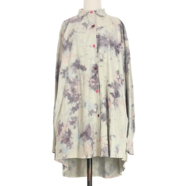 【中古】バレエ バイ バックラッシュ BALLET BY BACKLASH カンガルースエード レザーシャツ ブラウス 長袖