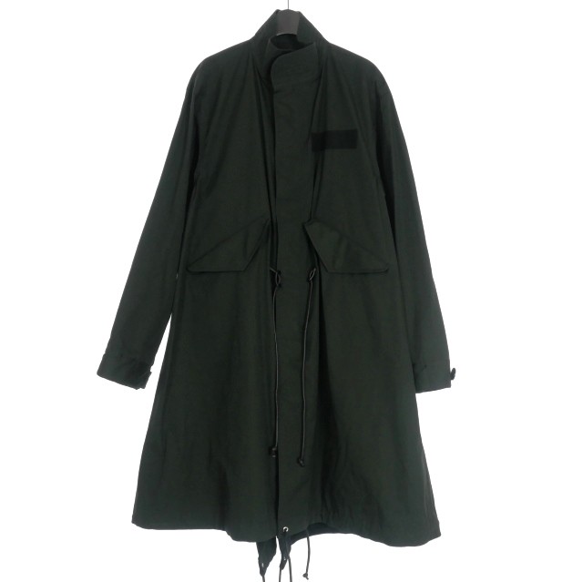 【中古】サカイ sacai 22AW コットンモッズコート ジャケット 2 黒 ブラック SCM-048 メンズ