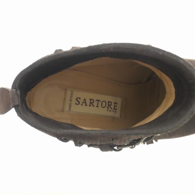 中古】サルトル SARTORE フリンジ ショートブーツ ブーティ 靴 中古】サルトル SARTORE フリンジ ショートブーツ ブーティ 靴