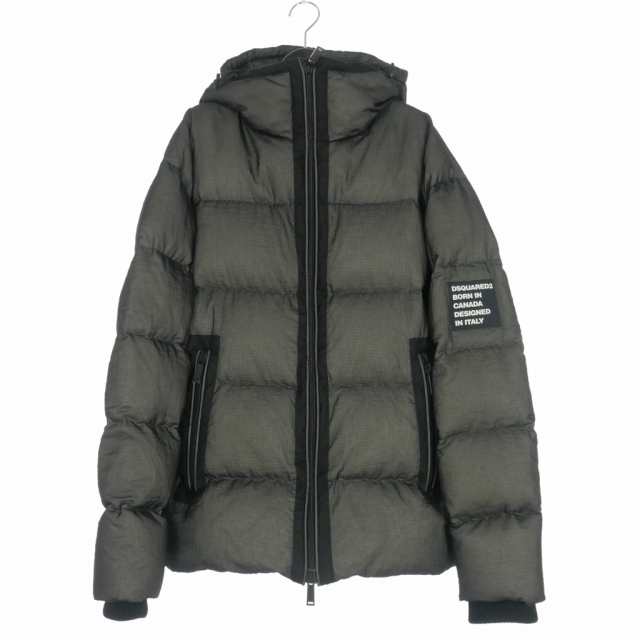 【中古】未使用品 ディースクエアード DSQUARED2 22AW バラクラバ ダウン ジャケット 46 ブラック 黒 S71AN0392