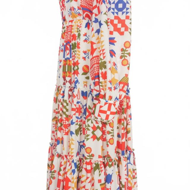 中古】未使用品 ディースクエアード DSQUARED2 22AW 総柄 シャツ