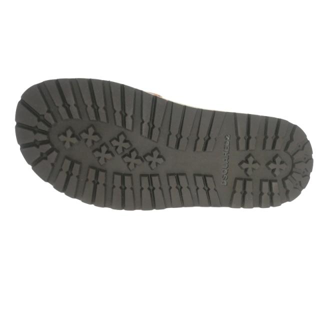 【中古】未使用品 ディースクエアード 22AW ROCK YOUR ROAD SANDALS ファーサンダル 靴 36 白/茶 レディース 中古】未使用品 ディースクエアード 22AW ROCK YOUR ROAD SANDALS