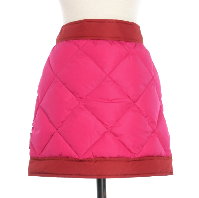 【中古】ディースクエアード DSQUARED2 22AW Quilted Down Skirt キルティング ダウンスカート 38 ピンク S72MA0910