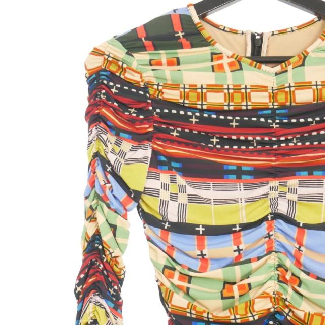 中古】ディースクエアード DSQUARED2 22AW 総柄 シャーリング タイト