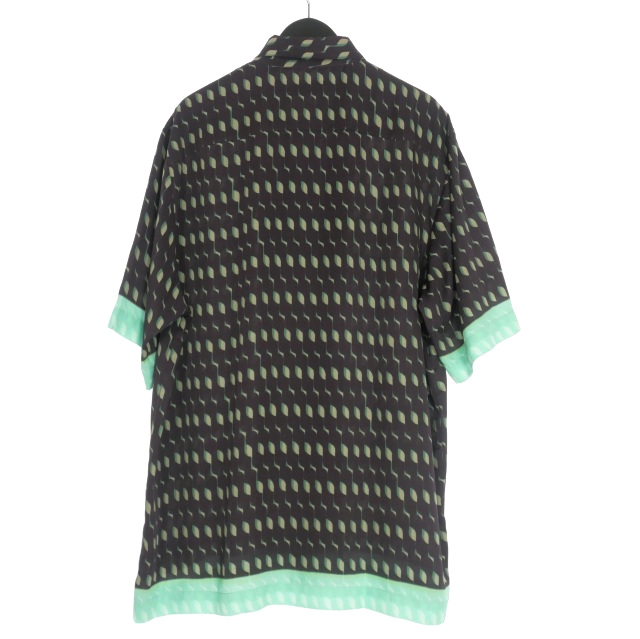 【中古】未使用品 ドリスヴァンノッテン DRIES VAN NOTEN 24SS Clasen Shirt 総柄 ショートスリーブシャツ 半袖 48_1