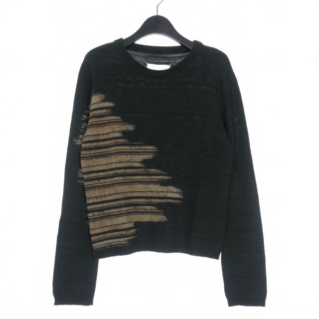 【中古】未使用品 メゾンマルジェラ Maison Margiela 22SS アブストラクトパターン インターシャ セーター ニット Mの通販は