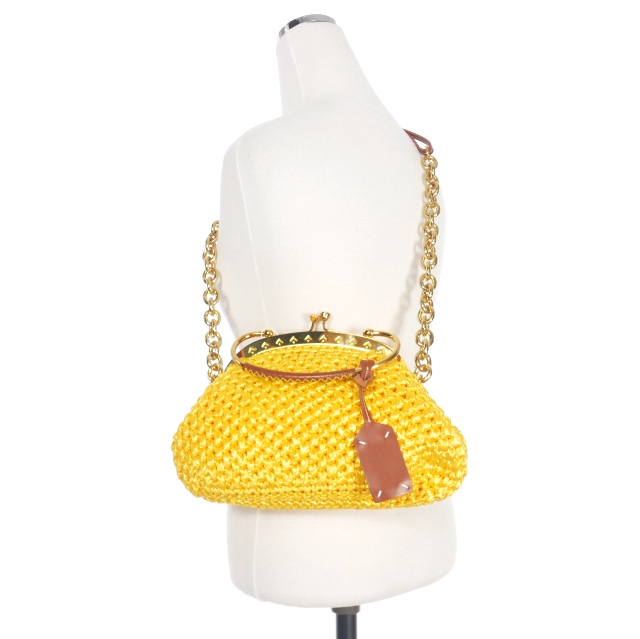 【中古】未使用品 メゾンマルジェラ Maison Margiela 21AW RAFFIA S.W.A.L.K. II 2WAY ラフィアハンドバッグ