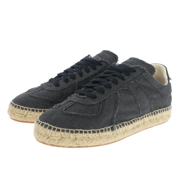 未使用品 メゾンマルジェラ 22 Maison Margiela 22 レプリカ エスパドリーユ スニーカー 靴 35 ブラック