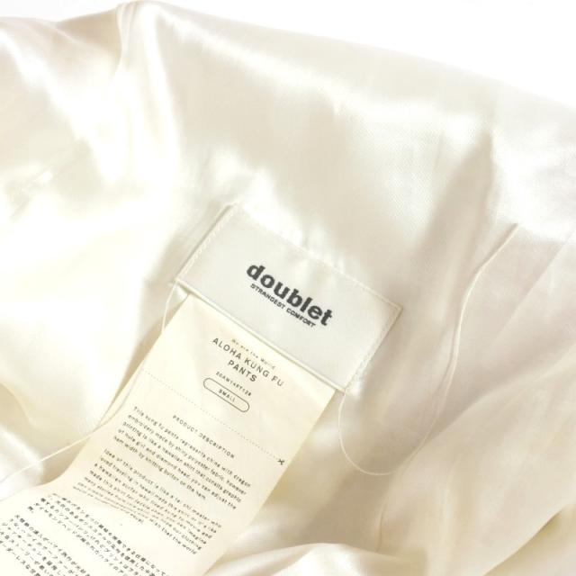 【中古】ダブレット doublet 20AW ALOHA KUNG FU PANTS アロハ サテンパンツ S ピンク 20AW14PT129 メンズの通販は