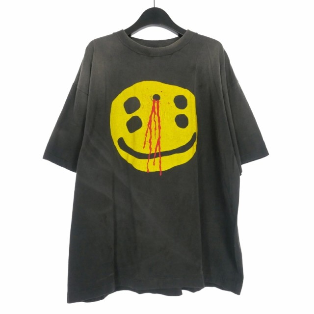 【中古】未使用品 セントマイケル SAINTMICHAEL × Cactus Plant Flea Market CP_SS TEE/SMILE L