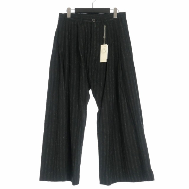 【中古】ヤンヤンヴァンエシュ JAN JAN VAN ESSCHE TROUSERS#71 プリーテッドトラウザーズ ワイドパンツ XS ブラック