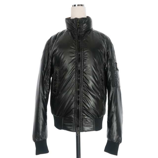 【中古】モンクレール MONCLER FRESNO ダウンジャケット ブルゾン 0 ブラック 黒 41348/50/54098 国内正規 レディース