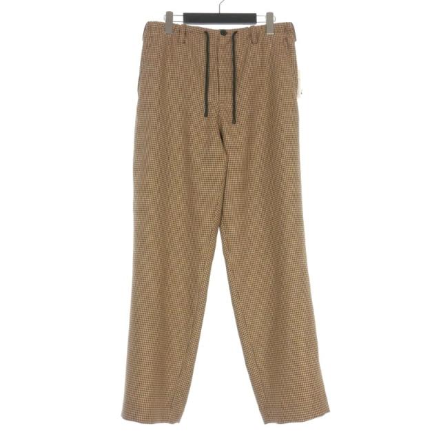 【中古】ドリスヴァンノッテン DRIES VAN NOTEN 24AW PENNY PANTS チェックパンツ スラックス 46 ブラウン 茶の通販は