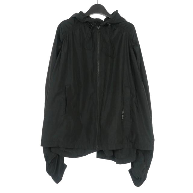 【中古】へインソ HYEIN SEO シャーリング ジップフーディ パーカー 長袖 3 ブラック 黒 国内正規 メンズ
