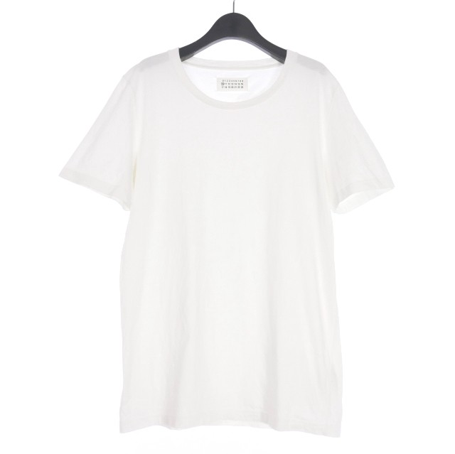 【中古】マルタンマルジェラ 10 Martin Margiela 10 16SS クルーネックTシャツ カットソー 半袖 無地 M 白 ホワイトの通販は