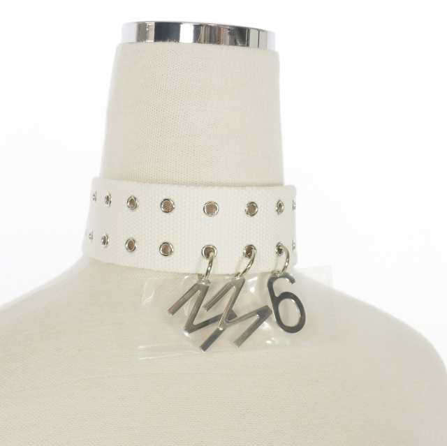 【中古】未使用品 エムエムシックス メゾンマルジェラ MM6 Maison Margiela ロゴペンダント チョーカーネックレスの通販は
