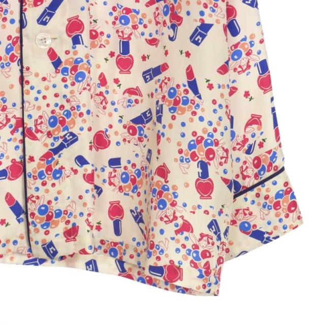 中古】未使用品 メゾンマルジェラ 22AW Ditsy パジャマシャツ シルク