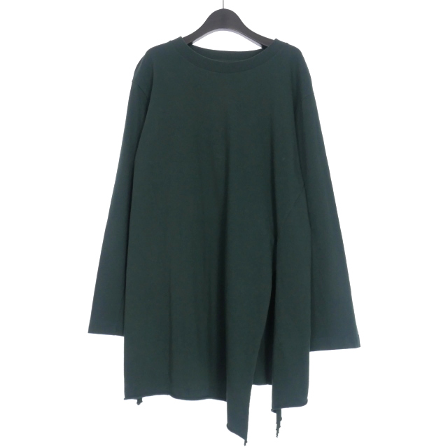 【中古】ベッドフォード BED J.W. FORD スリット ロングスリーブTシャツ カットソー 長袖 1 グリーン 緑 16AW-B-CS06の通販は