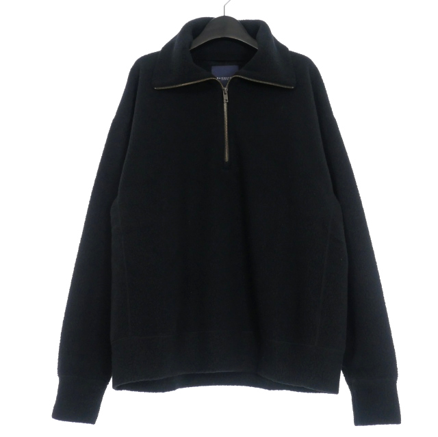 【中古】レインメーカー RAINMAKER 23AW POLARTECR HALF ZIP SHIRT フリース ハーフジップシャツ F ブラック 黒の通販は