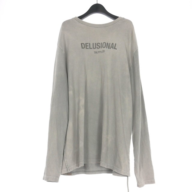 【中古】スビ Ksubi DELUSIONAL ロングスリーブTシャツ カットソー 長袖 M グレー  メンズの通販は 4,923円