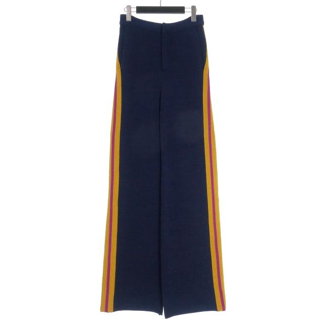 【中古】マルニ MARNI 22SS ニットパンツ 40 ネイビー 紺 PAMD0029Q0 国内正規 レディース