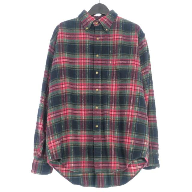 【中古】シオタ CIOTA スビンコットン フランネル柄 BDシャツ チェック 長袖 ボタンダウン 4 マルチカラーの通販は