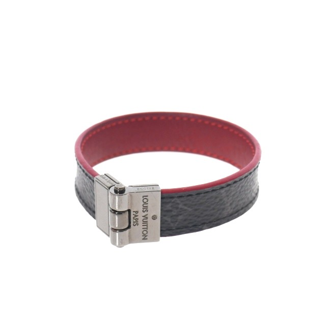 【中古】ルイヴィトン LOUIS VUITTON ブラスレ モノグラム・エクリプス リバーシブル レザーブレスレット の通販は