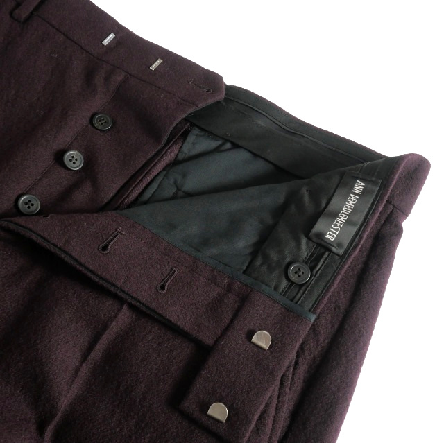 【中古】未使用品 アンドゥムルメステール ANN DEMEULEMEESTER 23AW GASPAR フレアレッグトラウザーパンツ スラックス 中古】未使用品 アンドゥムルメステール ANN DEMEULEMEESTER 23AW