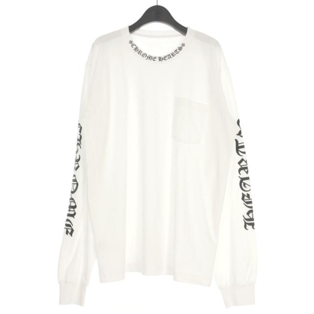 ★Chrome Hearts★Neck Logo LS クロムハーツ ロング Tシャツ CHROME HEARTS / クロムハーツ ネック ロゴ ロンT メンズ 長袖